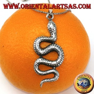 Pendentif en argent Grand serpent python