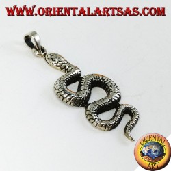 Pendentif en argent Grand serpent python