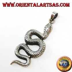 Colgante de plata Serpiente grande de pitón