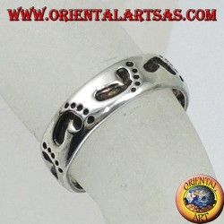 Bagues en argent avec empreinte, pour orteils ou phalanges