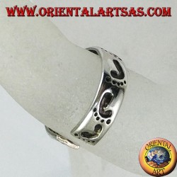 Bagues en argent avec empreinte, pour orteils ou phalanges