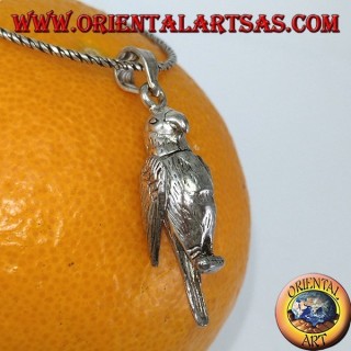 Colgante de plata Parrot mobile mueve alas y cuello
