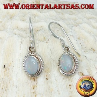 Orecchini in argento con Opale