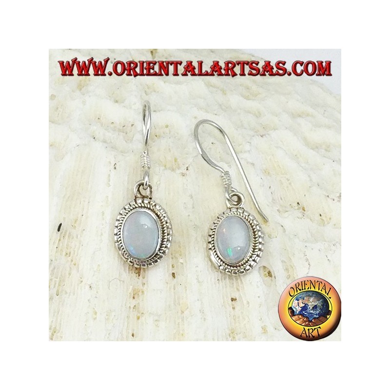 Pendientes de plata con Ópalo