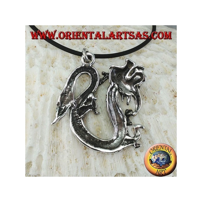 Silberanhänger, Chinesischer Drache (groß)