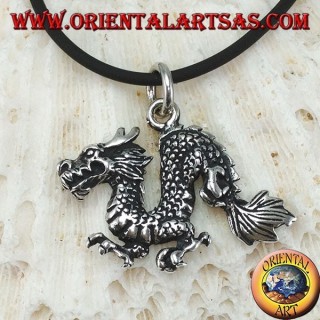Silver pendant, Chinese dragon (medium)
