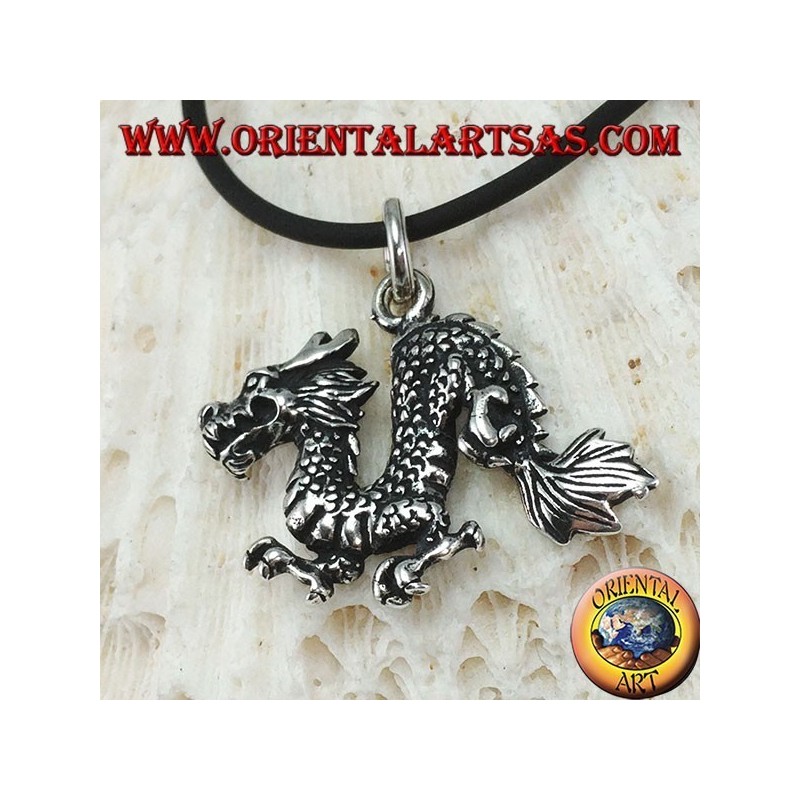 Silberanhänger, Chinesischer Drache (mittel)