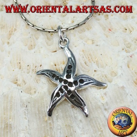 Ciondolo stella marina in argento