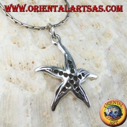 Silver pendant, starfish