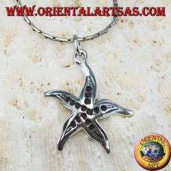 Pendentif en argent, étoile de mer