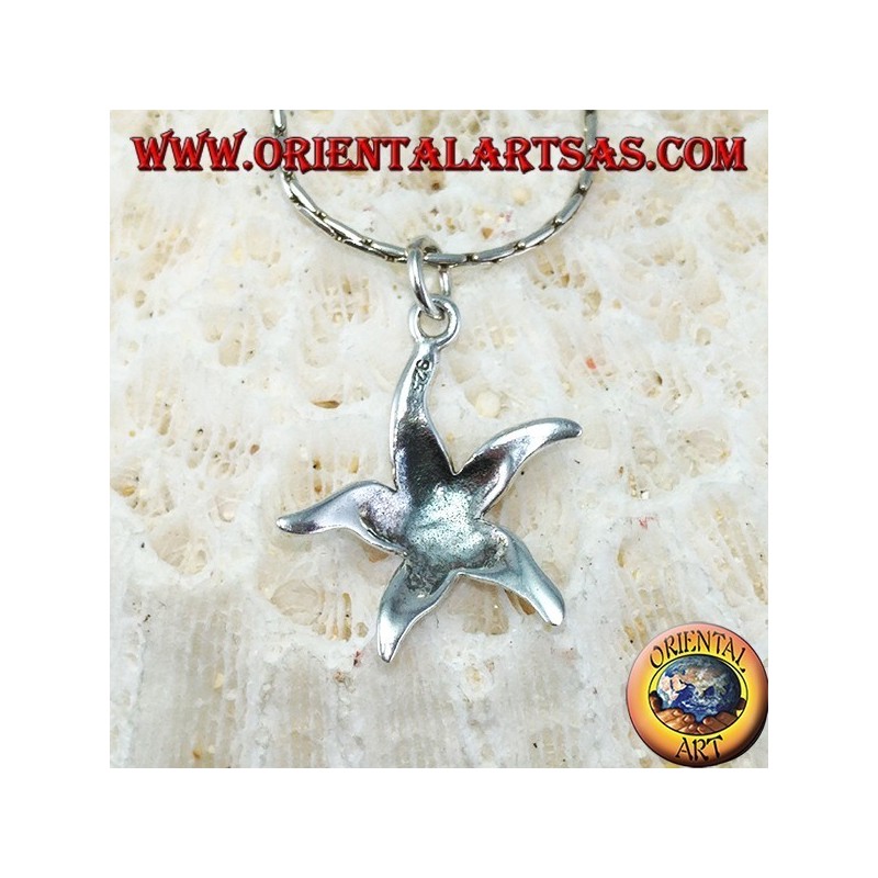 Ciondolo stella marina in argento