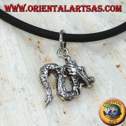 Small Chinese dragon pendant in silver