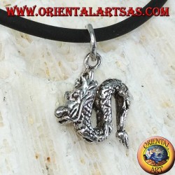 Kleiner chinesischer Drache Anhänger in Silber