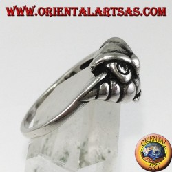 Pequeño anillo de plata con búho