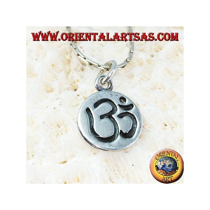 Pendentif Syllable en Argent Sterling Sac gravé sur médaille