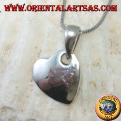 Colgante de plata en forma de corazón