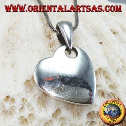 Colgante de plata en forma de corazón