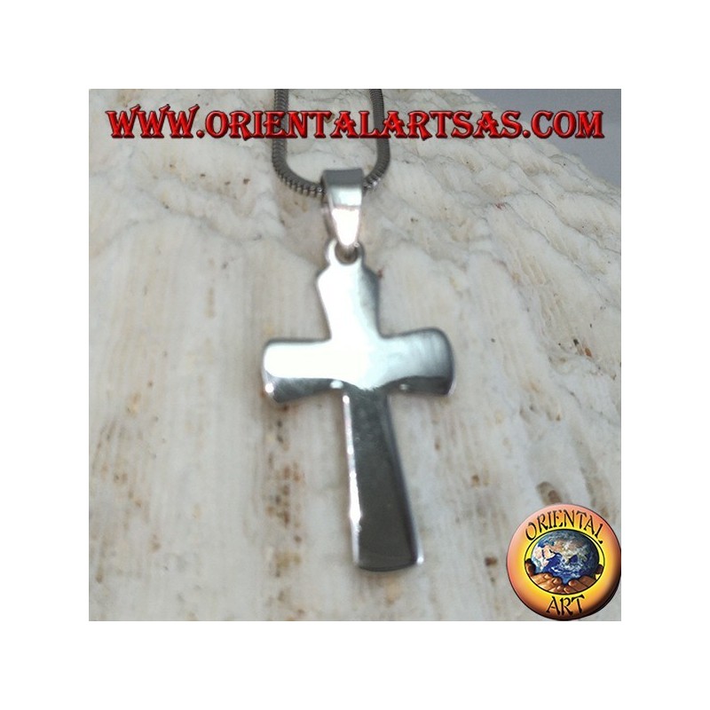 Colgante de plata Cruz simple (ancha)
