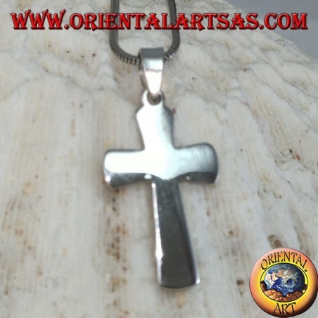 Ciondolo in argento Croce semplice (larga)