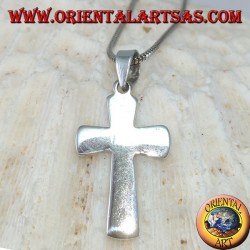 Colgante de plata Cruz simple (ancha)
