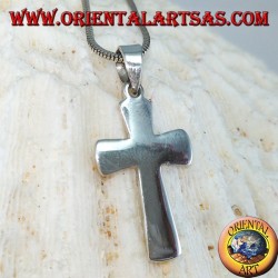 Pendentif en argent Croix simple (large)