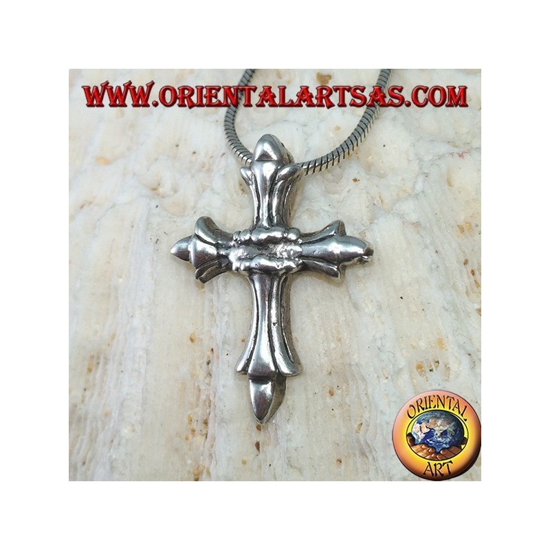 Silberner Anhänger mit byzantinischem Kreuz