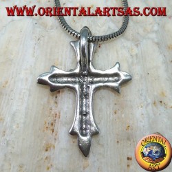 Pendentif en argent avec croix byzantine