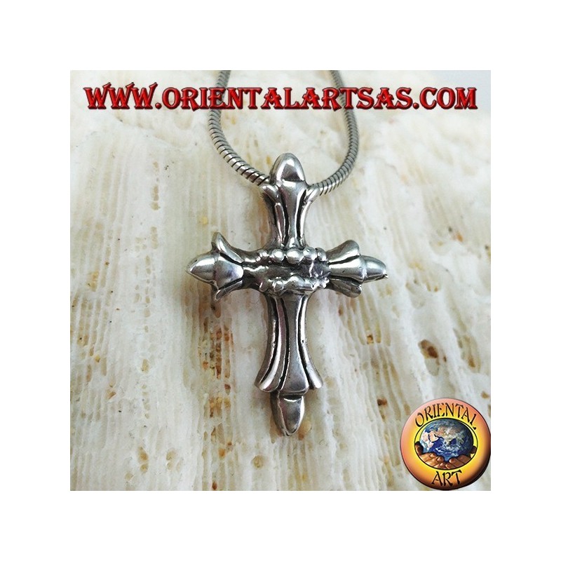 Silberner Anhänger mit byzantinischem Kreuz