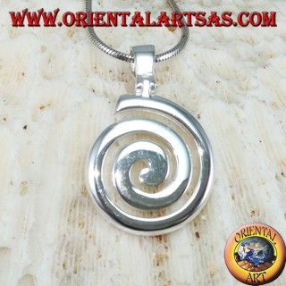 Ciondolo in argento  La spirale oraria