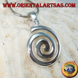 Pendentif en argent La spirale horaire
