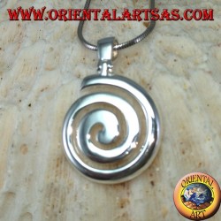 Silver pendant The hourly spiral