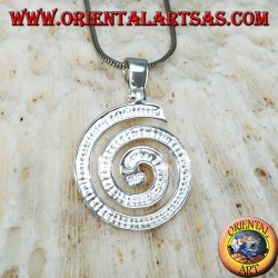 Pendentif en argent La spirale horaire