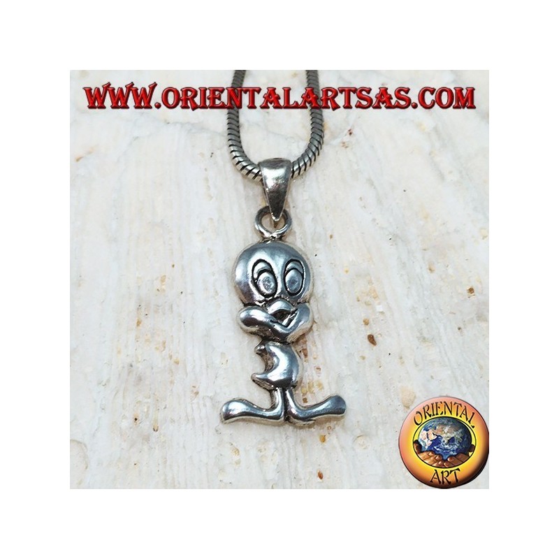 Pendentif en argent titti poussin
