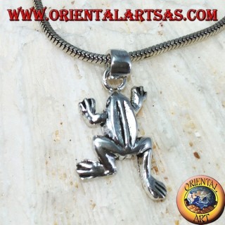 Pendentif en argent la petite grenouille (la grenouille)