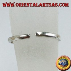 Silver ring with feet or phalanx, snake-like