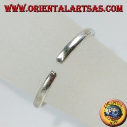 Anillo de plata con pies o falange, parecido a una serpiente