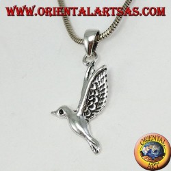 Colgante de plata el colibrí
