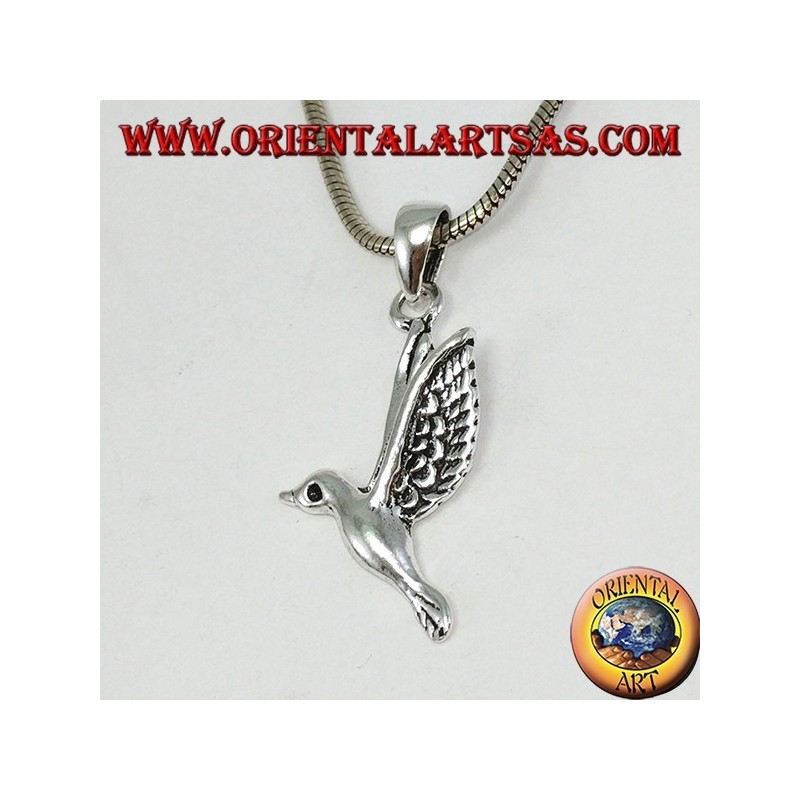 Ciondolo in argento il colibrì