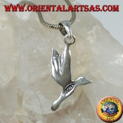 Colgante de plata el colibrí