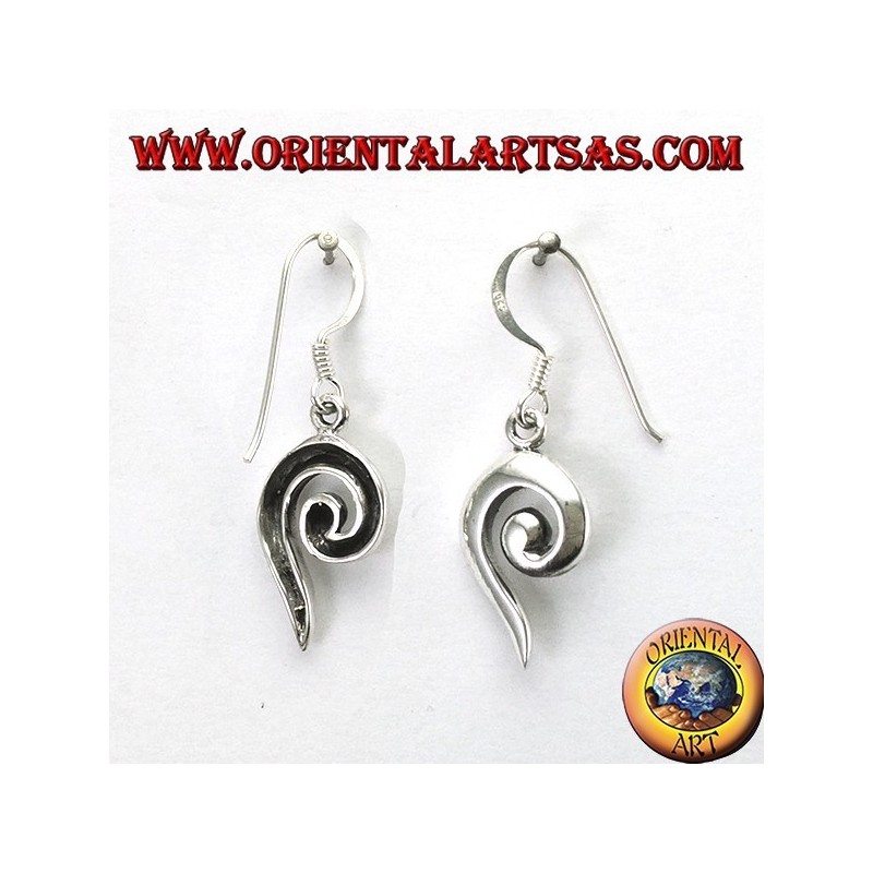 orecchini in argento nodo celtico triquetra