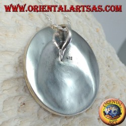 Colgante de plata, cabeza de tigre medallón