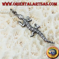 Colgante en plata, lagarto