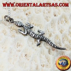Anhänger in Silber Eidechse