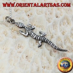 Colgante en plata, lagarto