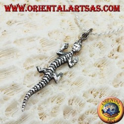 Anhänger in Silber Eidechse