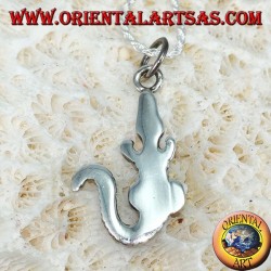 Colgante de cocodrilo en plata