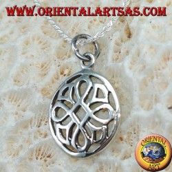 Pendant in sterling Saint John's knot in the circle