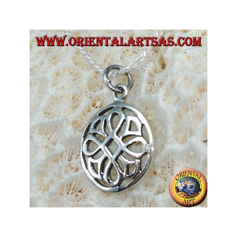Anhänger in Sterling Saint Johns Knoten im Kreis