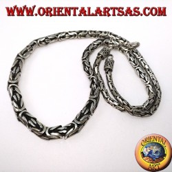 Collier en argent, borobudur à grimper 52 cm Byzantine mesh