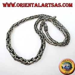 Collier en argent, borobudur à grimper 52 cm Byzantine mesh